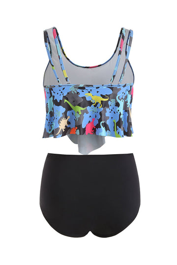 Todelt grå Tankini badedrakter